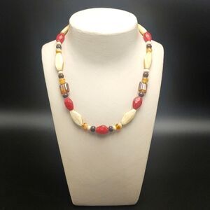 Glass & Stone Bead Necklace